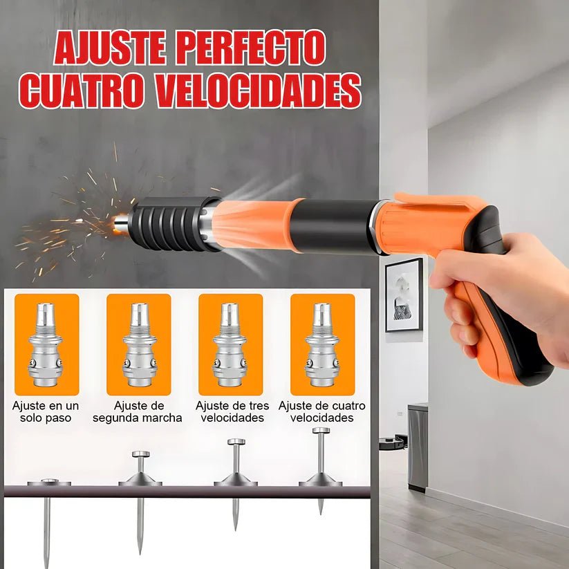 ClavoForce – Pistola de Clavos + 100 Unidades Incluidas - [PROMOCIÓN DISPONIBLE SOLO HOY]