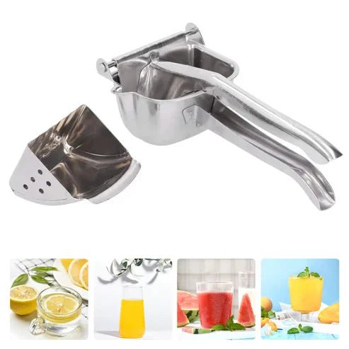 JuicePress – Exprimidor Metálico para Jugo Natural y Saludable