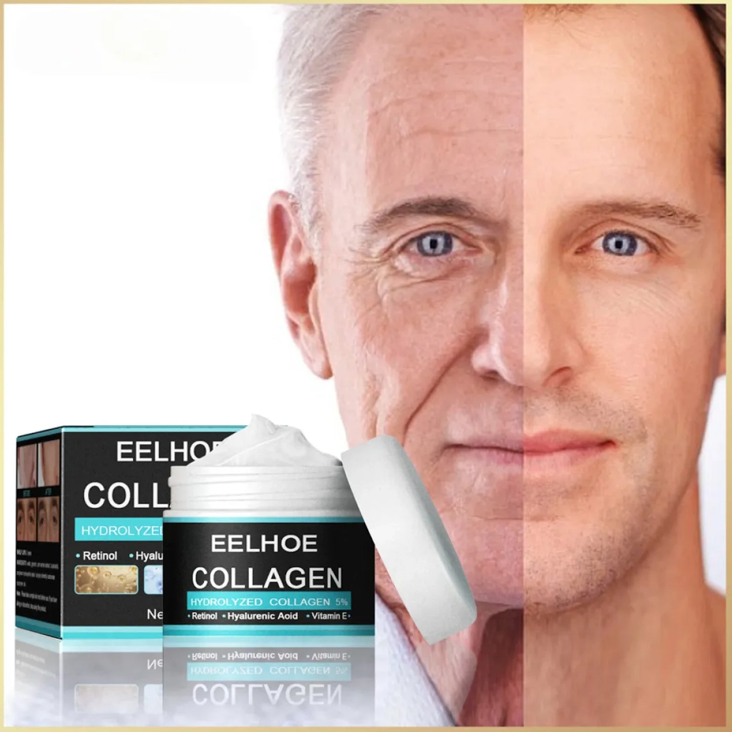 Crema Antiarrugas Eelhoe Hombre - Piel Joven y Firme - Imagen 1